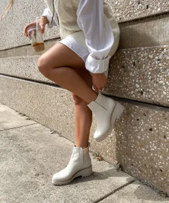 DOLCE VITA Boots & Booties*Huey H2O Boots Off White Leather