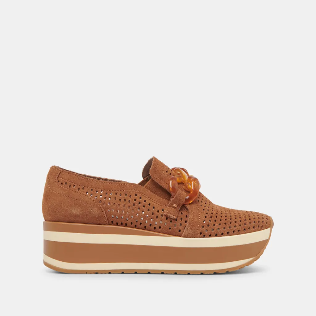 DOLCE VITA Sneakers*Jhenee Perforated Sneakers Pecan Suede