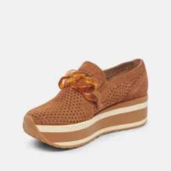 DOLCE VITA Sneakers*Jhenee Perforated Sneakers Pecan Suede