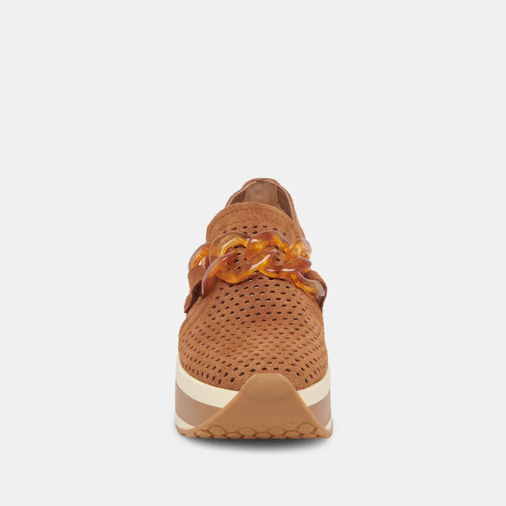 DOLCE VITA Sneakers*Jhenee Perforated Sneakers Pecan Suede