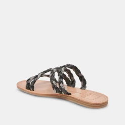 DOLCE VITA Sandals*Khloe Sandals Black Rhinestone