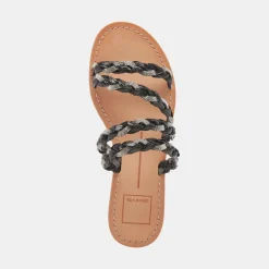 DOLCE VITA Sandals*Khloe Sandals Black Rhinestone