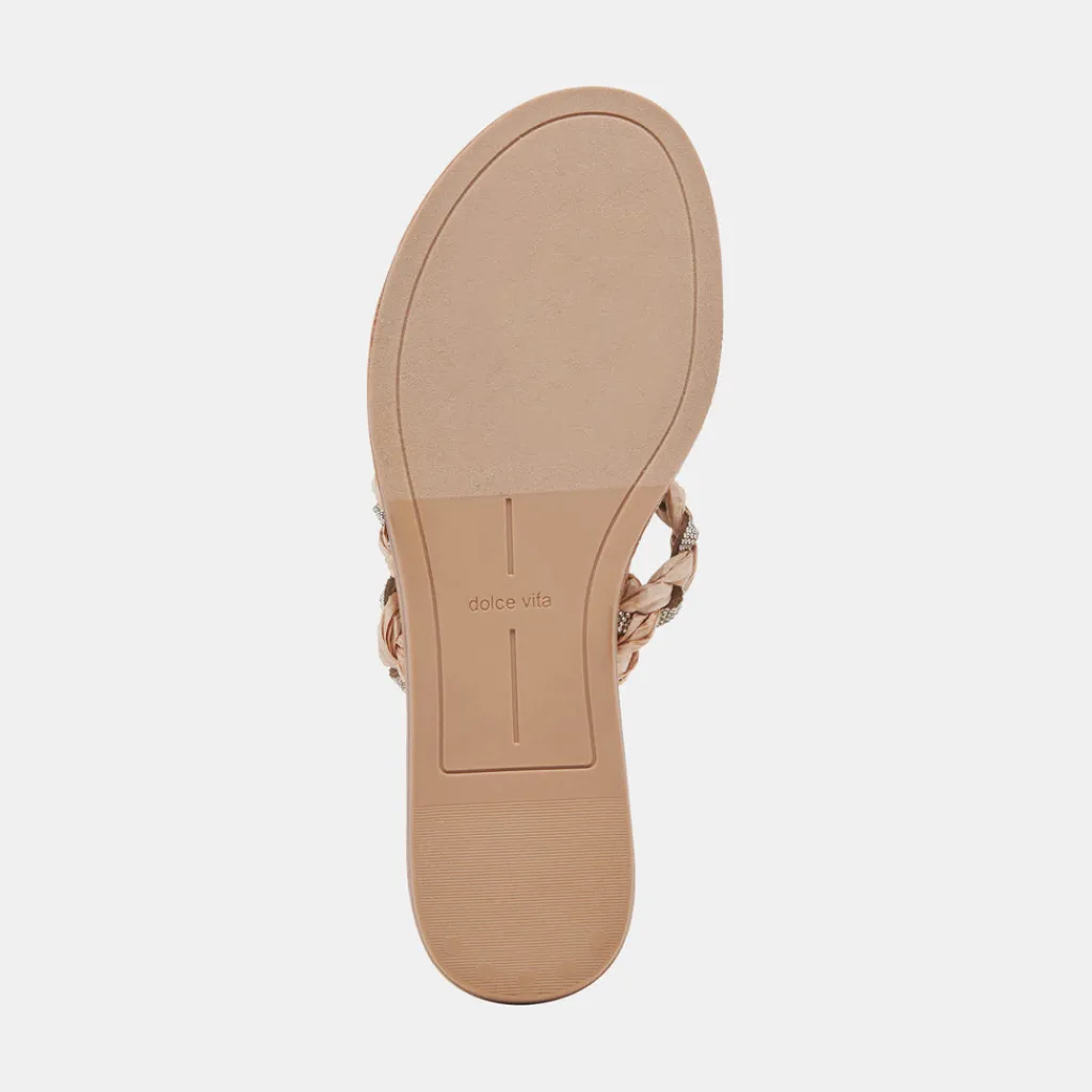 DOLCE VITA Sandals*Khloe Sandals Natural Rhinestone