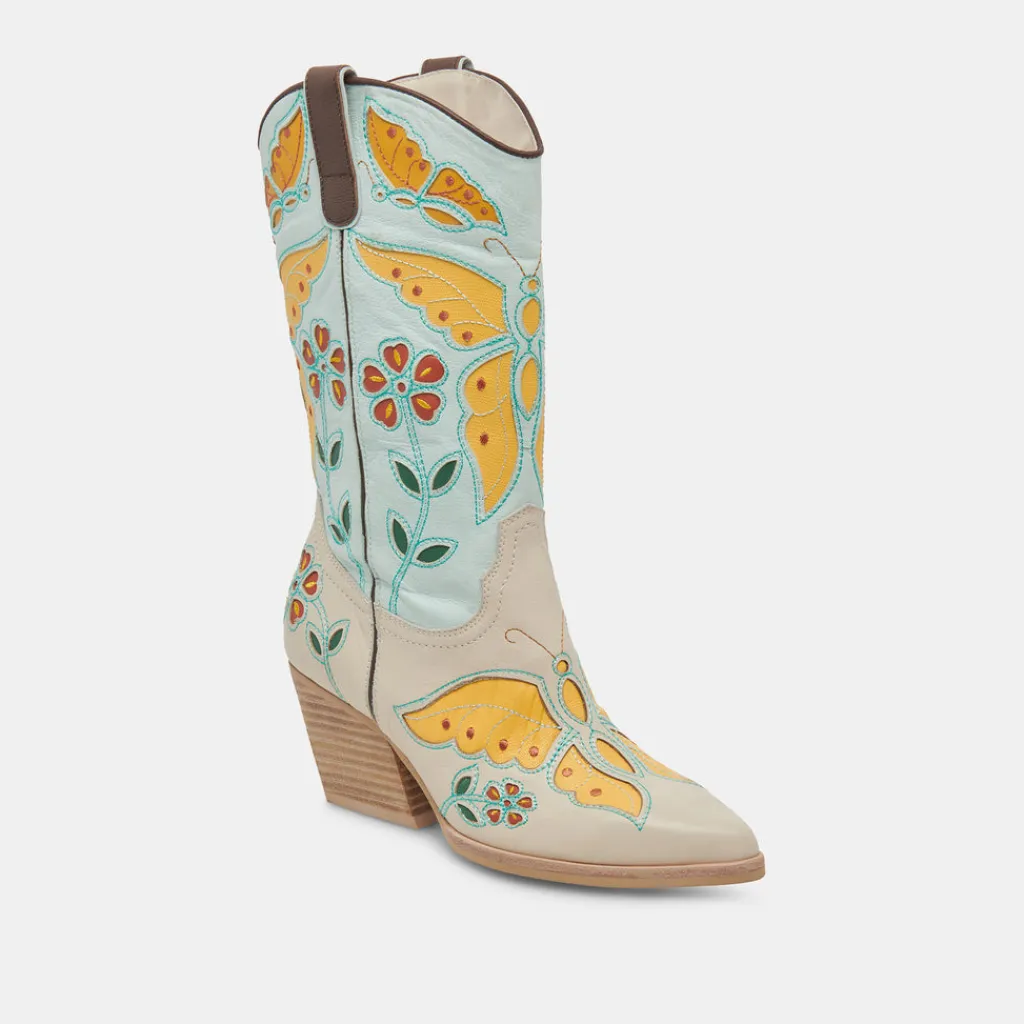 DOLCE VITA Boots & Booties*Lelou Boots Ivory Multi Leather