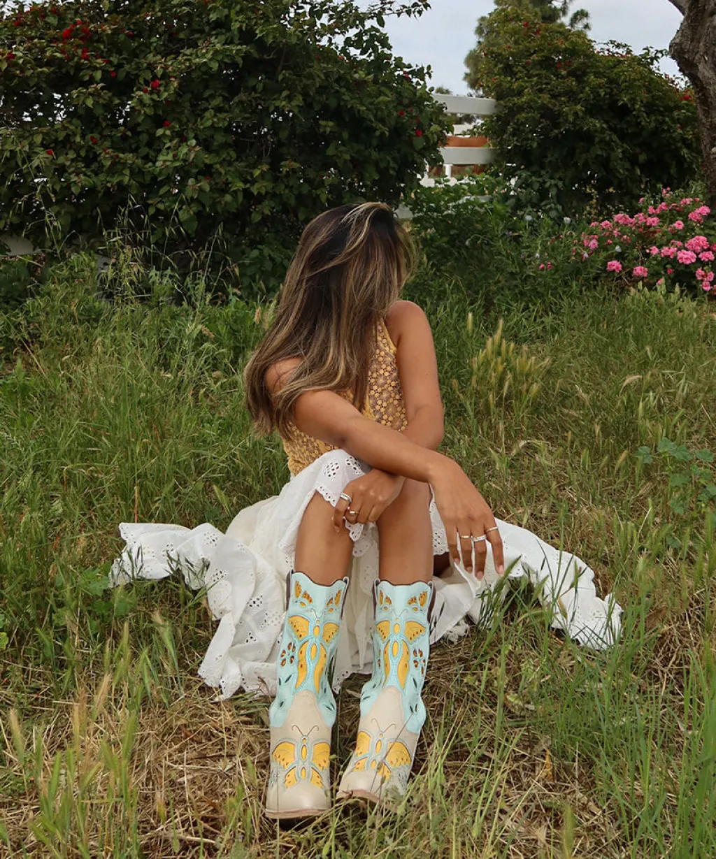 DOLCE VITA Boots & Booties*Lelou Boots Ivory Multi Leather