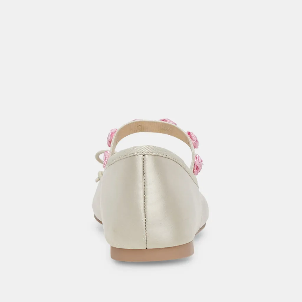 DOLCE VITA Flats & Loafers*Lilly Ballet Flats Ivory Multi Satin