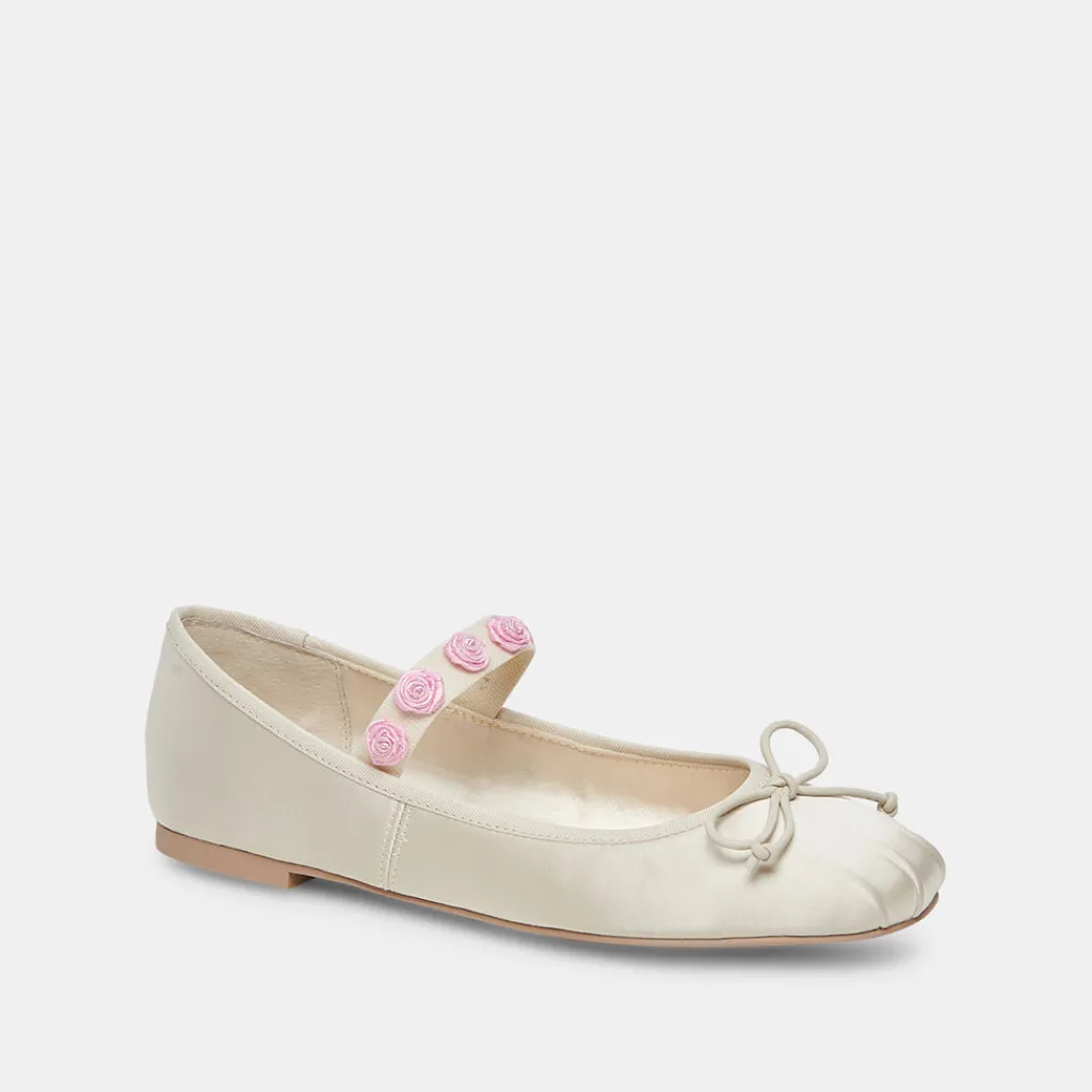 DOLCE VITA Flats & Loafers*Lilly Ballet Flats Ivory Multi Satin