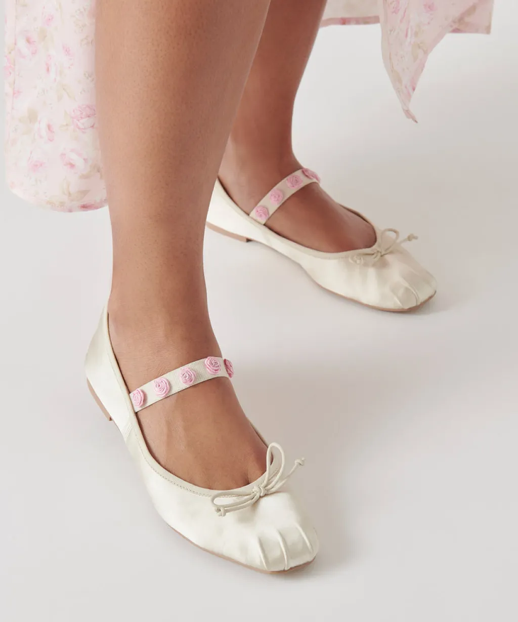 DOLCE VITA Flats & Loafers*Lilly Ballet Flats Ivory Multi Satin