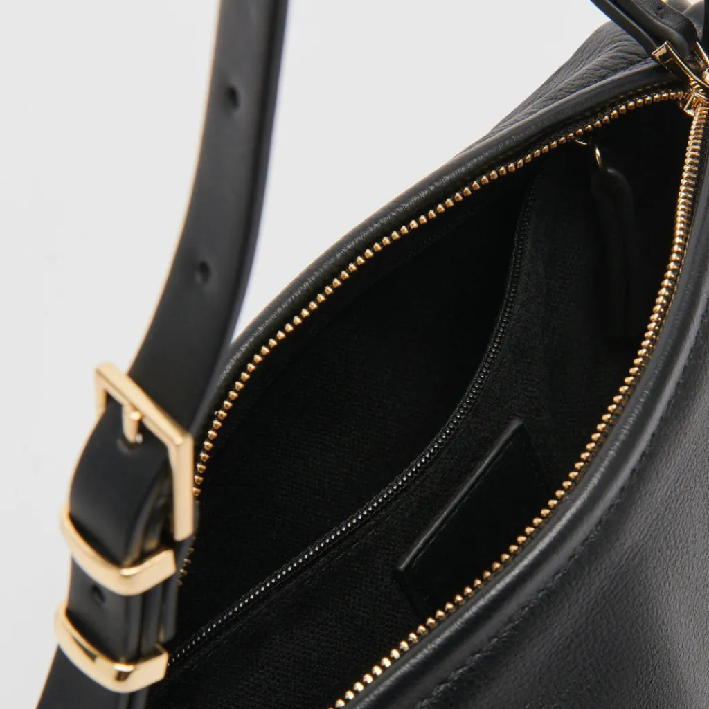 DOLCE VITA Handbags*Livi Shoulder Bag Black Leather