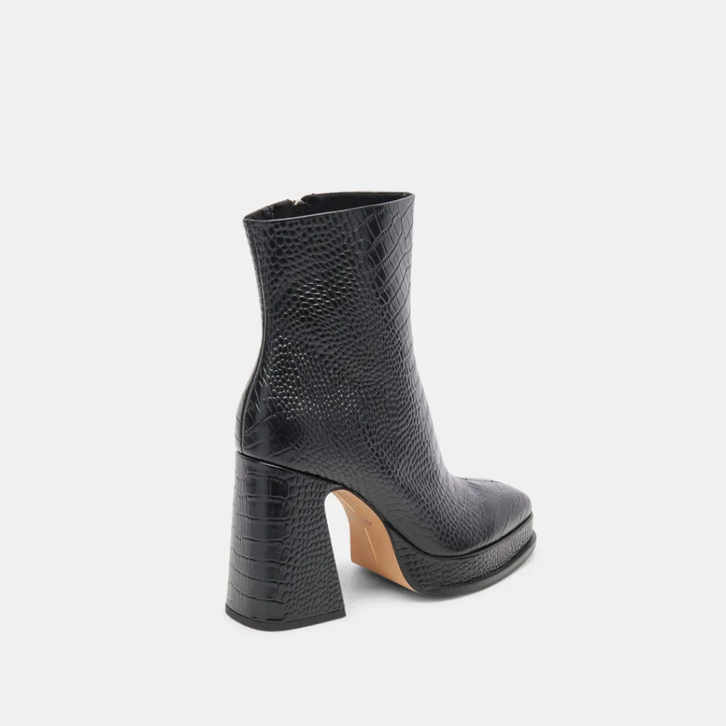 DOLCE VITA Boots & Booties*Lochly Boots Noir Embossed Leather