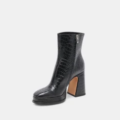DOLCE VITA Boots & Booties*Lochly Boots Noir Embossed Leather