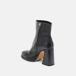 DOLCE VITA Boots & Booties*Lochly Boots Noir Embossed Leather