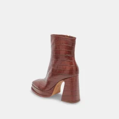 DOLCE VITA Boots & Booties*Lochly Boots Walnut Embossed Leather