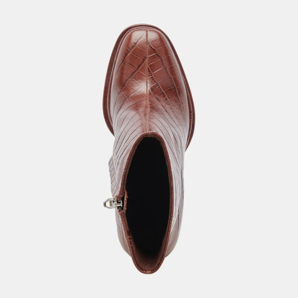 DOLCE VITA Boots & Booties*Lochly Boots Walnut Embossed Leather