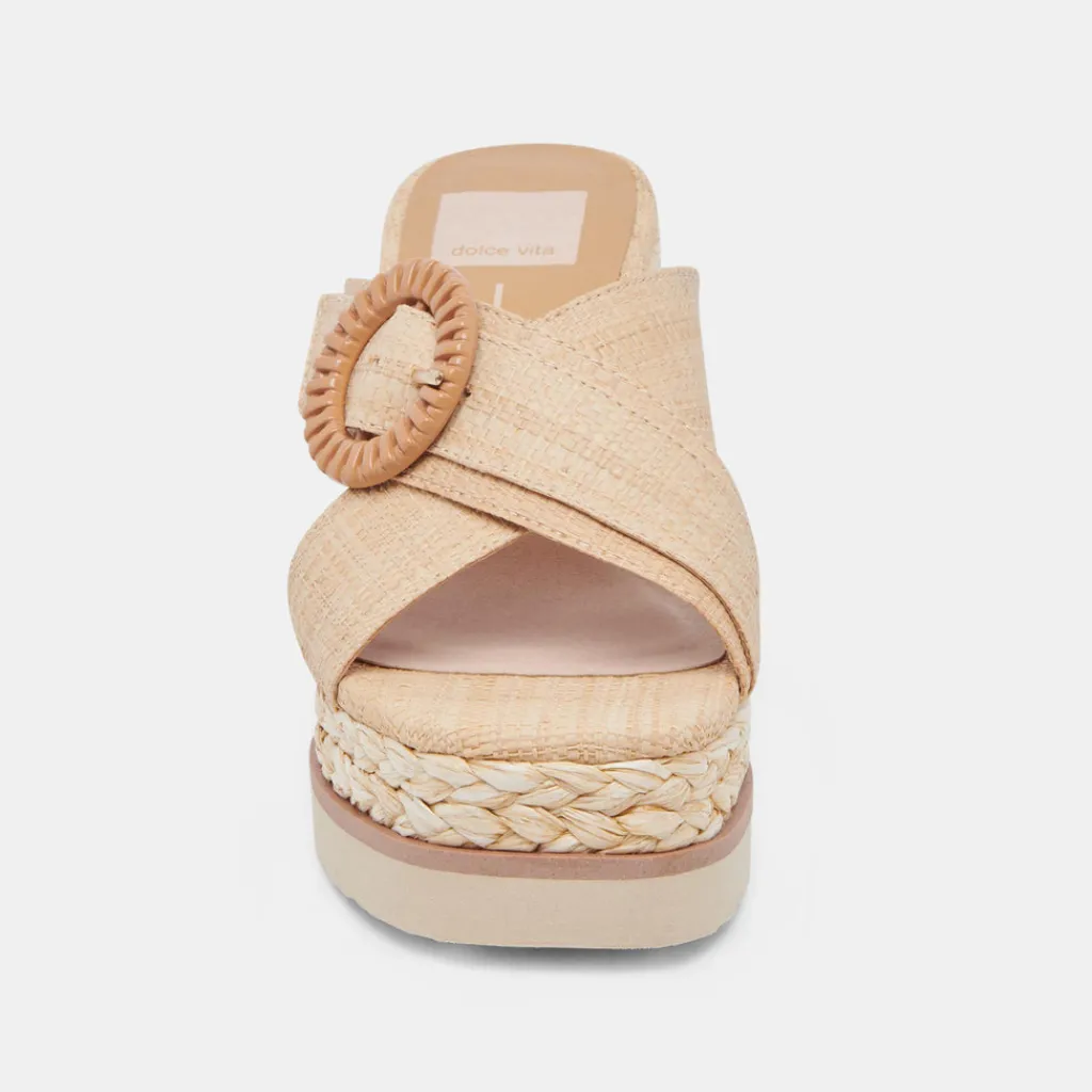 DOLCE VITA Wedges*Luiz Wedges Lt Natural Raffia