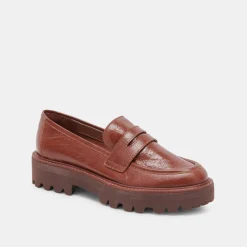 DOLCE VITA Flats & Loafers*Malila Loafers Brown Crinkle Patent