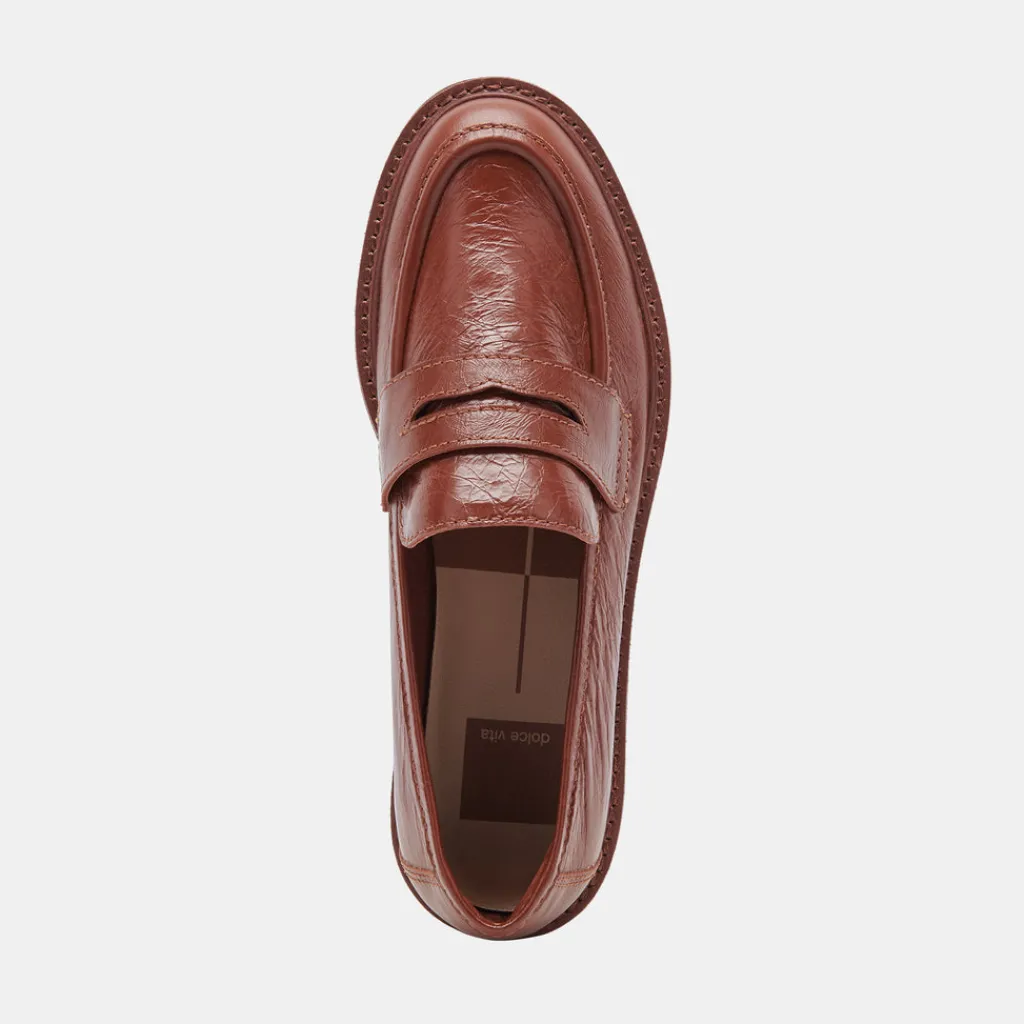 DOLCE VITA Flats & Loafers*Malila Loafers Brown Crinkle Patent