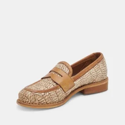DOLCE VITA Flats & Loafers*Marina Loafers Brown Multi Raffia