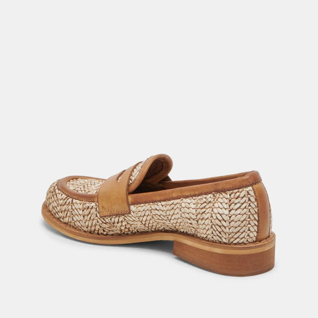 DOLCE VITA Flats & Loafers*Marina Loafers Brown Multi Raffia