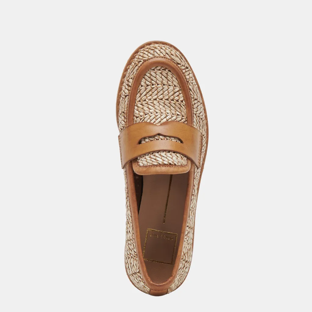 DOLCE VITA Flats & Loafers*Marina Loafers Brown Multi Raffia