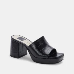 DOLCE VITA Heels*Marsha Heels Noir Embossed Stella
