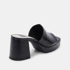 DOLCE VITA Heels*Marsha Heels Noir Embossed Stella