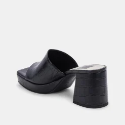 DOLCE VITA Heels*Marsha Heels Noir Embossed Stella