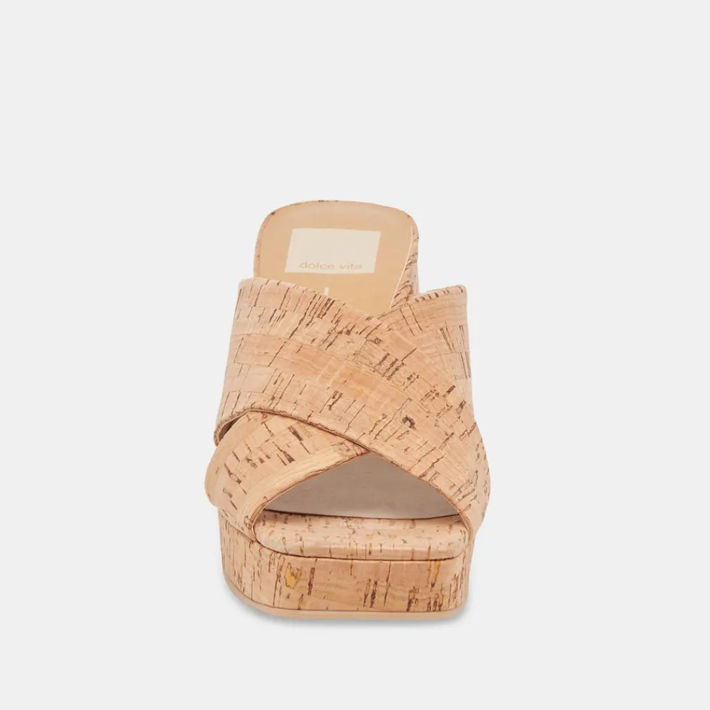DOLCE VITA Sandals*Martin Heels Natural Cork