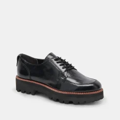 DOLCE VITA Sneakers*Morna Oxfords Midnight Crinkle Patent