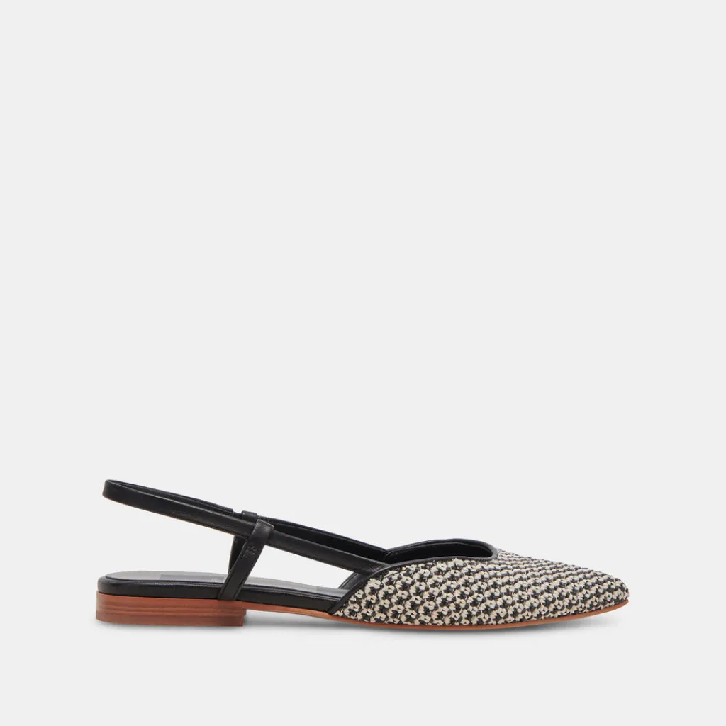 DOLCE VITA Flats & Loafers*Narah Flats Black Natural Raffia