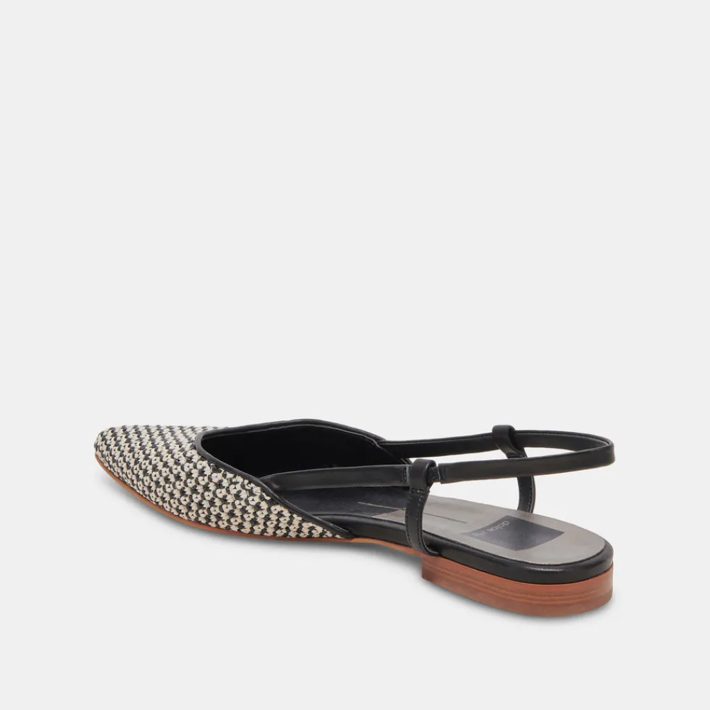 DOLCE VITA Flats & Loafers*Narah Flats Black Natural Raffia