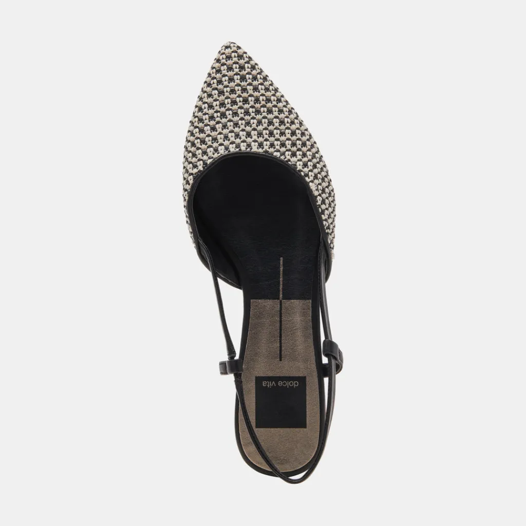 DOLCE VITA Flats & Loafers*Narah Flats Black Natural Raffia