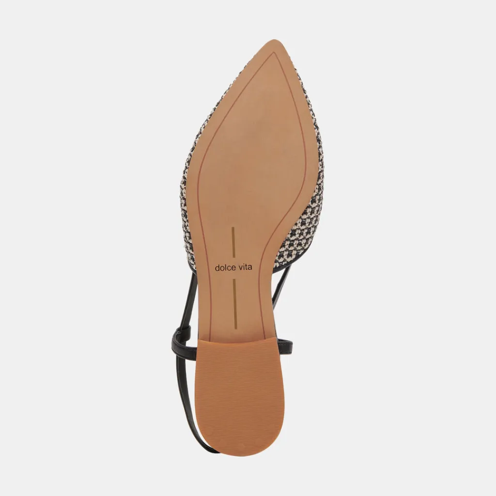 DOLCE VITA Flats & Loafers*Narah Flats Black Natural Raffia