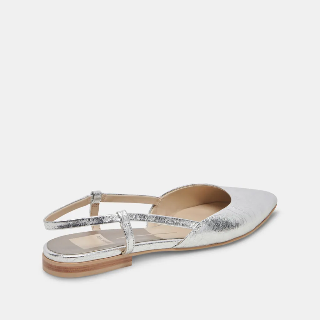 DOLCE VITA Flats & Loafers*Narah Flats Silver Metallic Leather