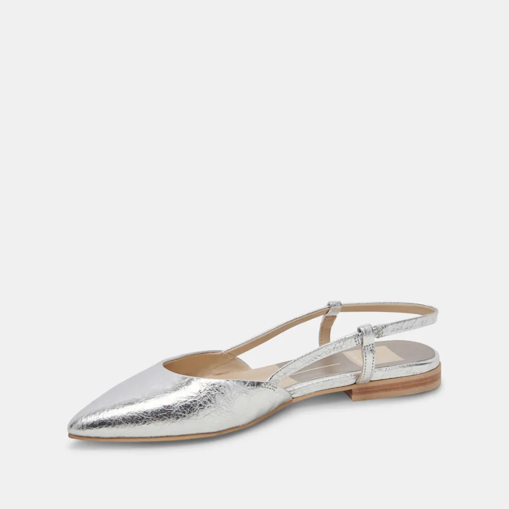 DOLCE VITA Flats & Loafers*Narah Flats Silver Metallic Leather