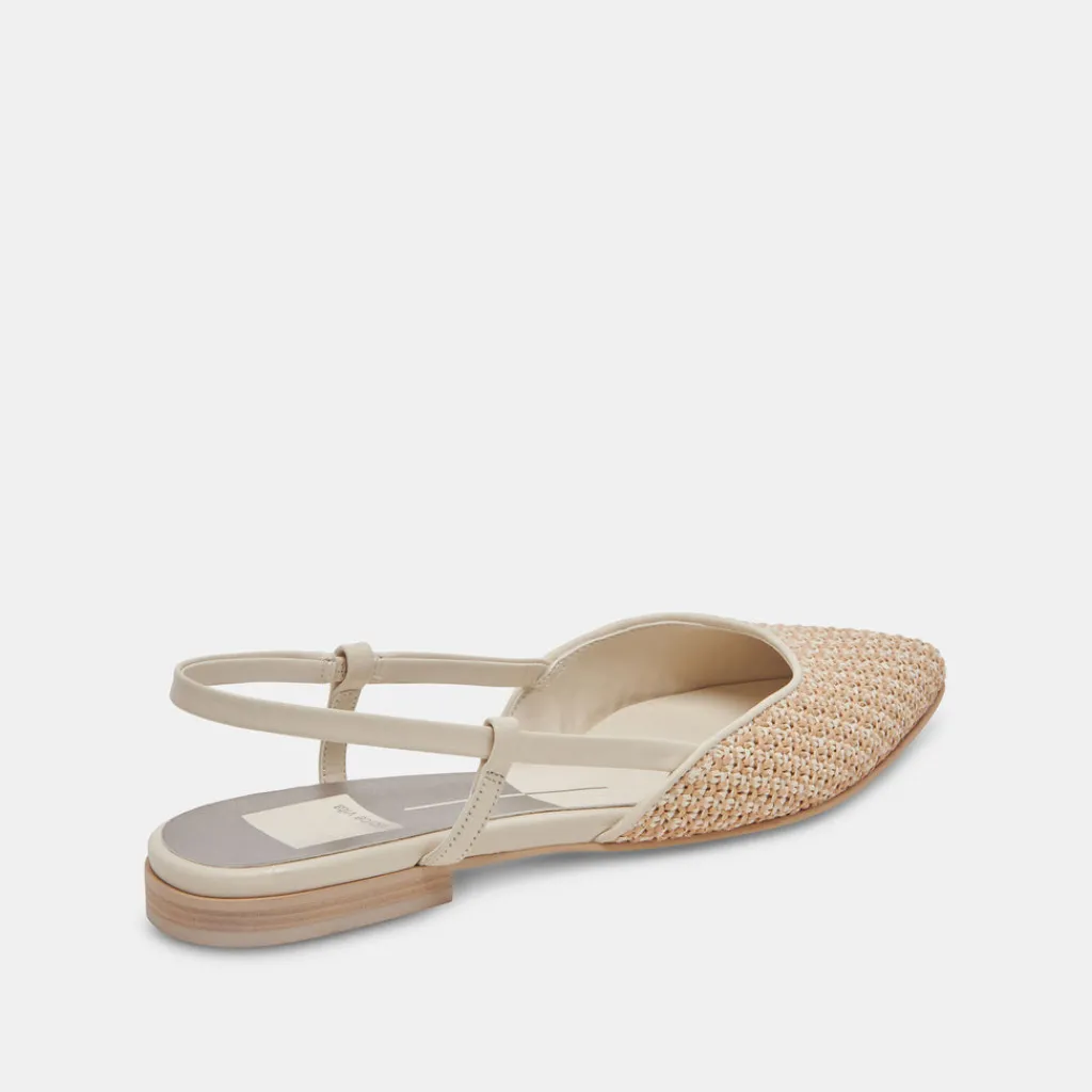 DOLCE VITA Flats & Loafers*Narah Flats White Natural Raffia