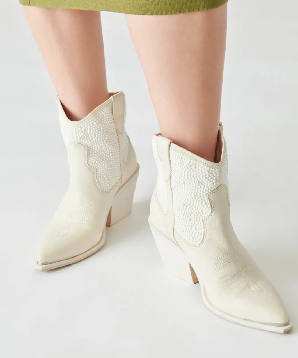 DOLCE VITA Boots & Booties*Nashe Booties Off White Pearls