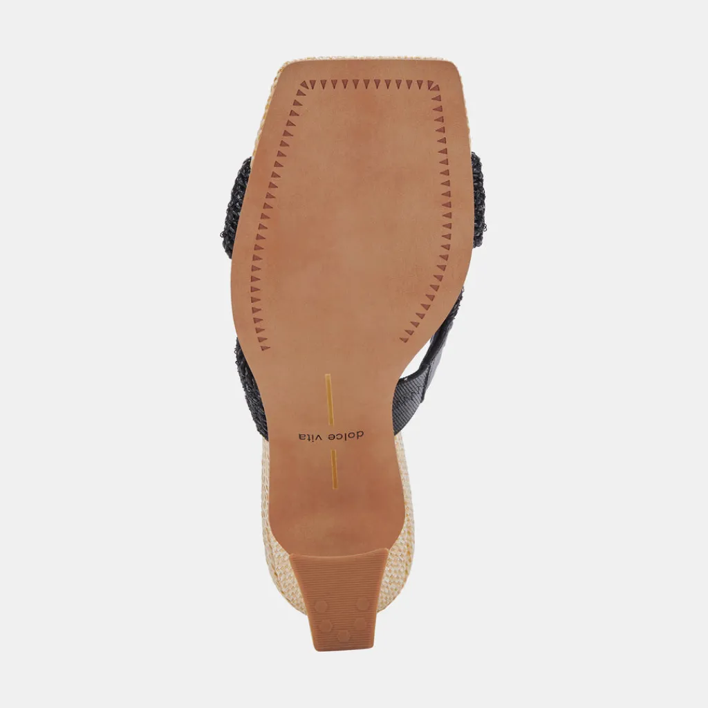 DOLCE VITA Heels*Nitro Heels Black Raffia