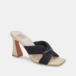 DOLCE VITA Heels*Nitro Heels Black Raffia