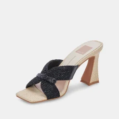 DOLCE VITA Heels*Nitro Heels Black Raffia