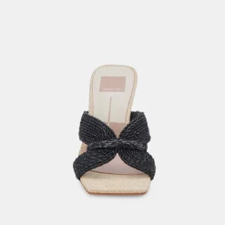 DOLCE VITA Heels*Nitro Heels Black Raffia