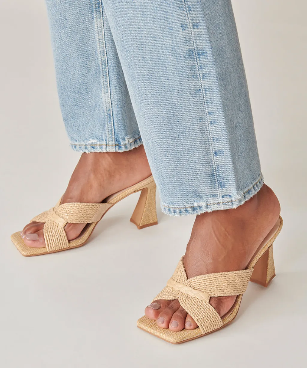DOLCE VITA Heels*Nitro Heels Lt Natural Raffia