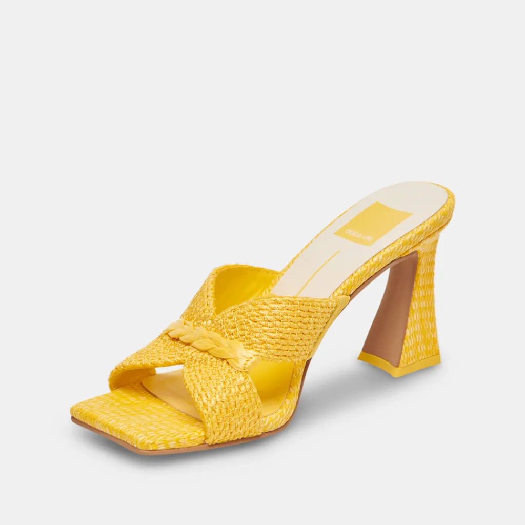 DOLCE VITA Heels*Nitro Heels Yellow Raffia