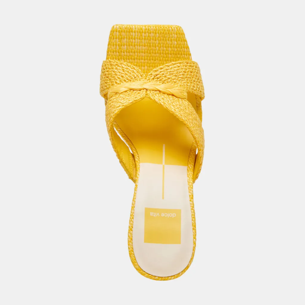 DOLCE VITA Heels*Nitro Heels Yellow Raffia