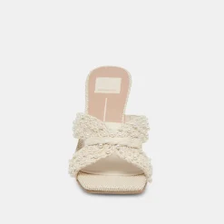 DOLCE VITA Sandals*Nitro Pearl Heels Vanilla Raffia