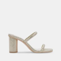 DOLCE VITA Heels*Noles Heels Gold Metallic Stella Suede