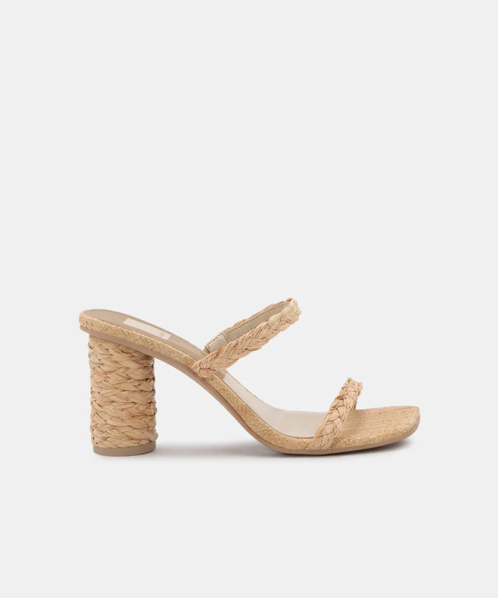 DOLCE VITA Heels*Noles Heels Lt Natural Raffia