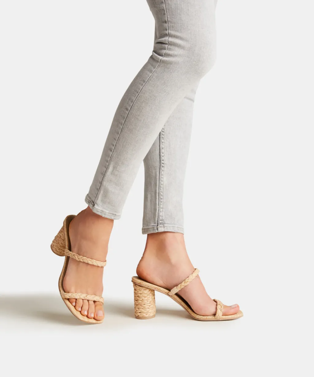 DOLCE VITA Heels*Noles Heels Lt Natural Raffia
