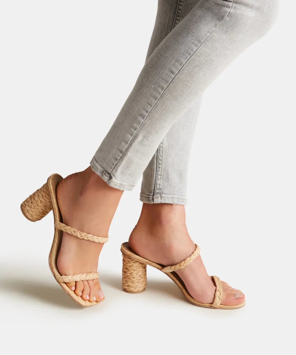 DOLCE VITA Heels*Noles Heels Lt Natural Raffia