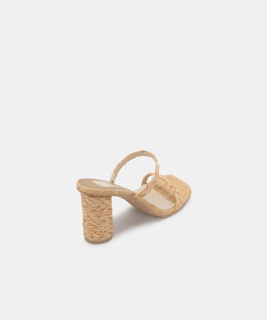 DOLCE VITA Heels*Noles Heels Lt Natural Raffia